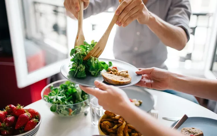 eating less or reducing the size