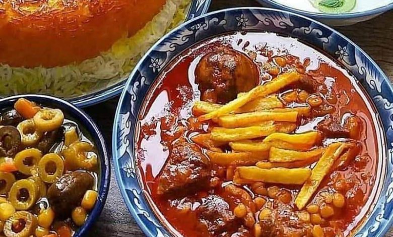 لعاب دار کردن انواع خورشت