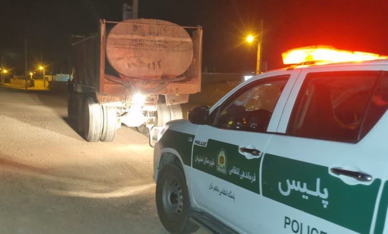 توقیف تانکر آب