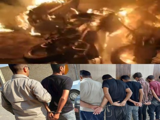 عاملان آتش سوزی فسا