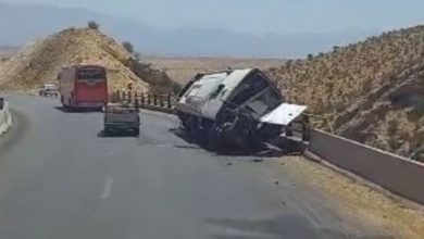 واژگونی اتوبوس در جاده فیروزآباد – کوار