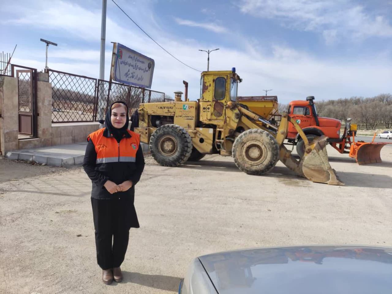 انتصاب یک بانو بعنوان رییس راهداری یک شهرستان برای نخستین بار در استان فارس