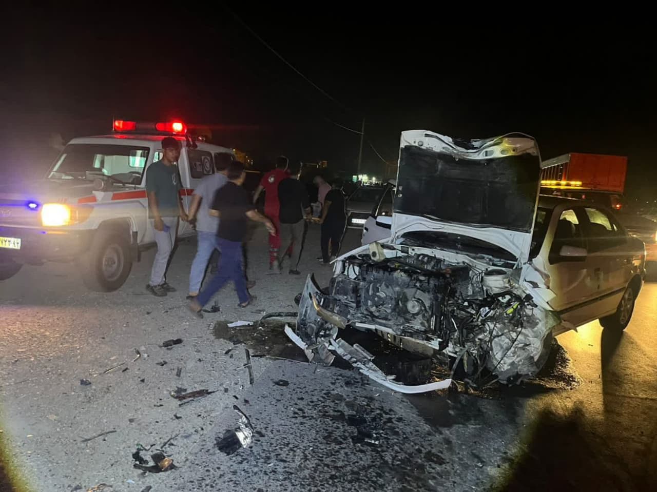 تصادف پراید و سمند در جاده بابامیدان ـ ممسنی با ۳ مصدوم