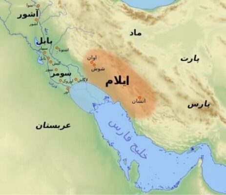نقشه ایلام