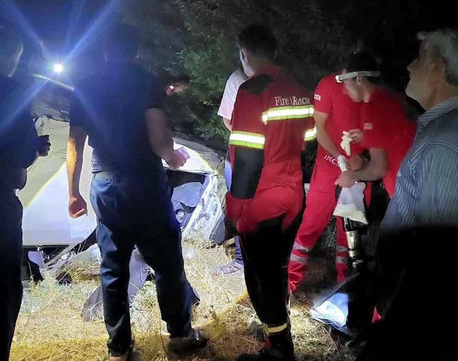 واژگونی خودرو در جاده سپیدان-شیراز یک کشته برجا گذاشت