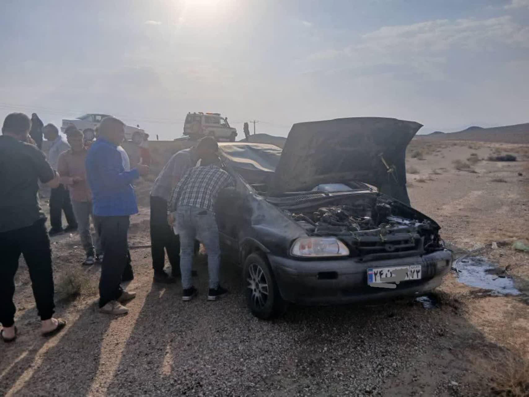  واژگونی خودرو در جاده نی‌ریز – بختگان یک مصدوم برجای گذاشت