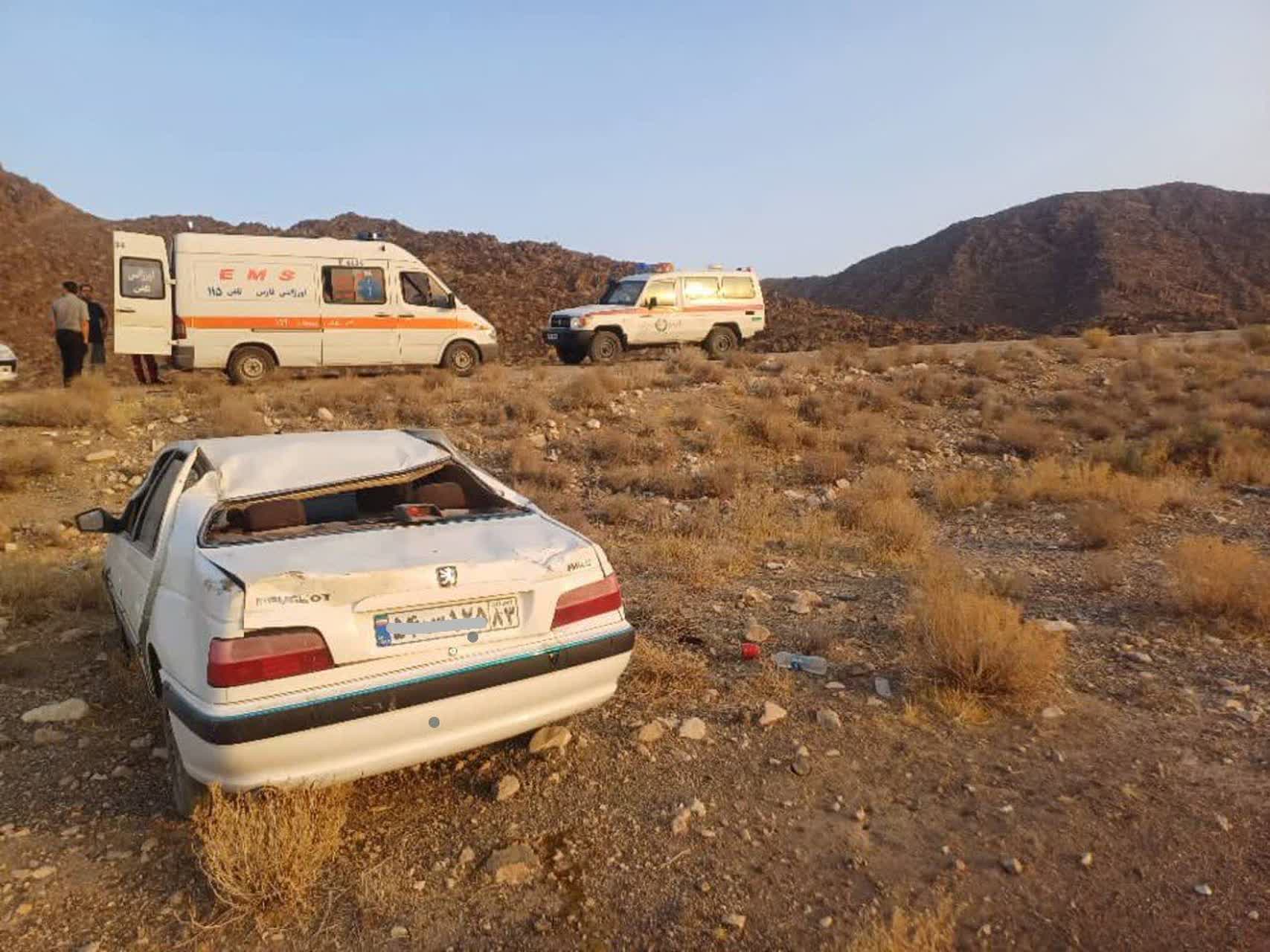 جان باختن ۲ نفر و مصدومیت ۷ نفر در حوادث مرگبار جاده‌های فارس