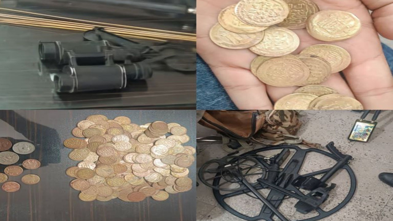 کشف۲۵۶ سکه عتیقه از جستجوگر گنج در یکی از روستاهای فسا