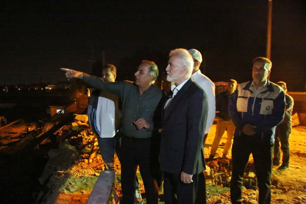 گزارش آخرین پیشرفت پروژه پل شاهد بین بلوارهای دانش‌آموز -شاهد و چمران شیراز