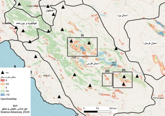 فرونشست زمین در تخت جمشید 4