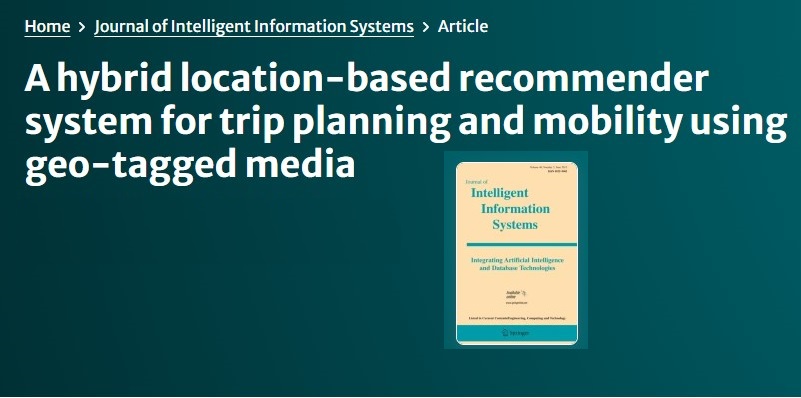 پژوهشگران ایرانی سیستم توصیه‌گر هیبریدی برای برنامه‌ریزی سفر را در Springer Nature منتشر کردند