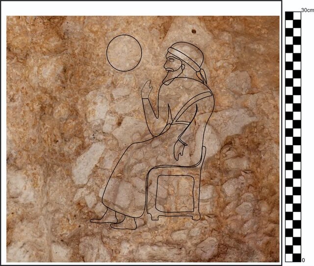 کشف نقش‌برجسته‌ ۴۰۰۰ساله از پادشاه و خدای خورشید در ایذه