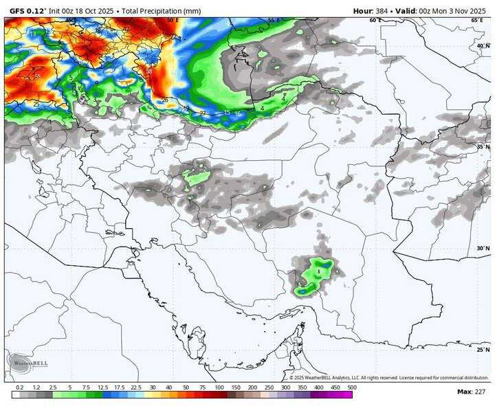 وضعیت هواشناسی کشور تا یکم آبان: سامانه بارشی جدید در راه