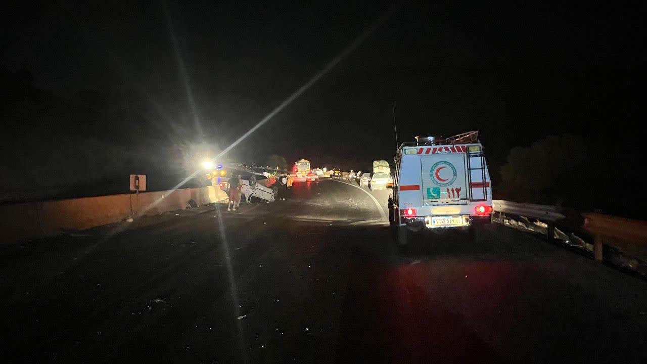 تصادف مرگبار سواری پژو ۴۰۵ و سمند در جاده قائمیه-نورآباد