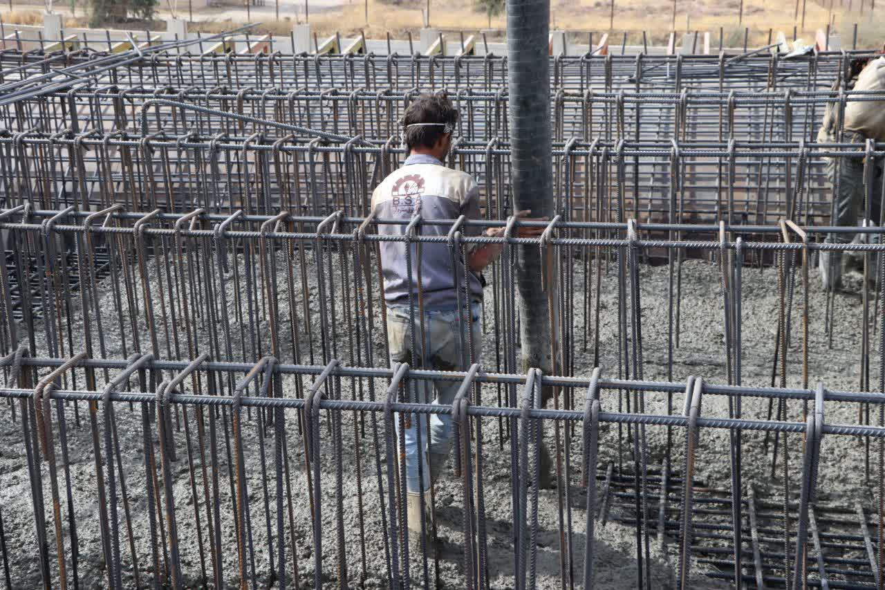 آغاز بتن‌ریزی عرشه تقاطع غیرهمسطح خلیج فارس– شهید استوار شیراز