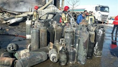 کارگاه شارژ کپسول گاز در کمربندی جوادیه شیراز منفجر شد 2 انفجار