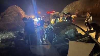 تصادف سه خودرو در جاده رستم - یاسوج ۹ مصدوم برجای گذاشت 3 تصادف رستمیاسوج