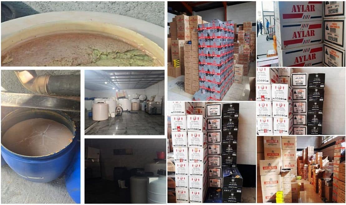 ۲۰ هزار لیتر آبلیموی غیربهداشتی از یک کارگاه غیرمجاز  در شیراز کشف شد