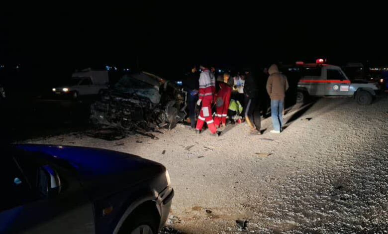 تصادف مرگبار پژو پارس و کامیون در جاده اقلید - یاسوج 1 photo 2025 12 10 23 03 29