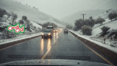 وضعیت راه ها و محورهای مواصلاتی استان فارس/چهارشنبه ۲۶ آذرماه ۱۴۰۴