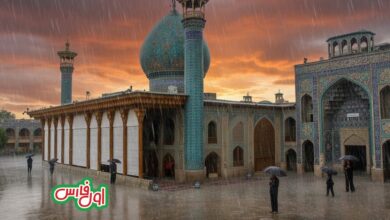 هشدار نارنجی ورود سامانه بارشی و بارندگی سه روزه در استان فارس 2 بارانشاهچراغنارنجی