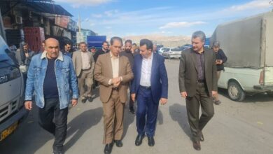 بازدید میدانی مدیرکل تعزیرات حکومتی فارس با تیم نظارتی ویژه از مجتمع بنکداران و فروشگاه‌های زنجیره‌ای شیراز