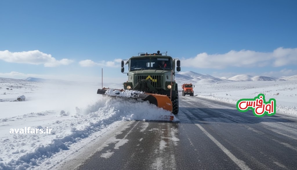 راهداری فارس: بارش برف و باران در ۱۰ محور مواصلاتی استان/ تجهیزات زمستانی همراه داشته باشید