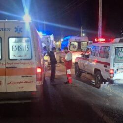 تصادف مرگبار زنجیره‌ای در جاده فسا-داراب؛ ۹ مصدوم و یک فوتی