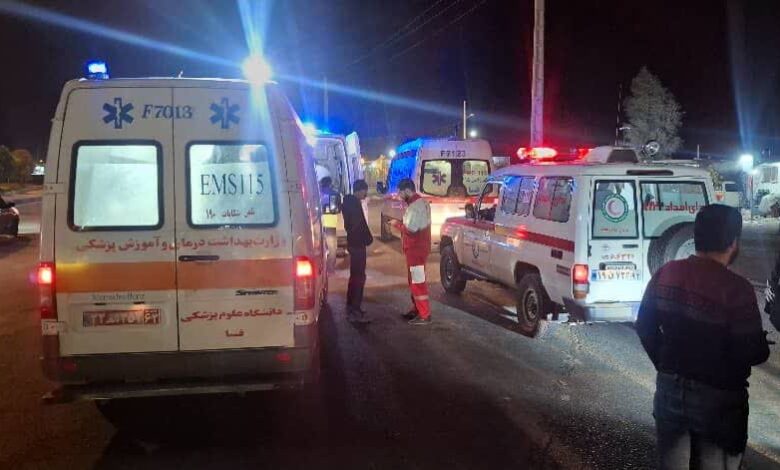 تصادف مرگبار زنجیرهای در جاده فسا-داراب؛ ۹ مصدوم و یک فوتی 1 تصادف 2