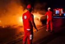 حادثهتصادآتش سوزی خودرو