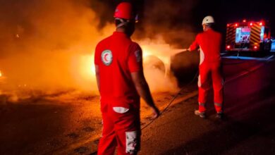 حادثهتصادآتش سوزی خودرو