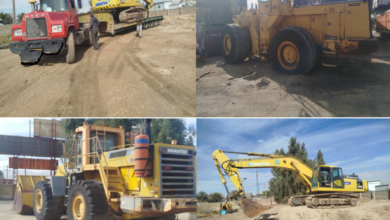 کشف ماشین آلات راهسازی قاچاق از یک نمایشگاه در لامرد فارس