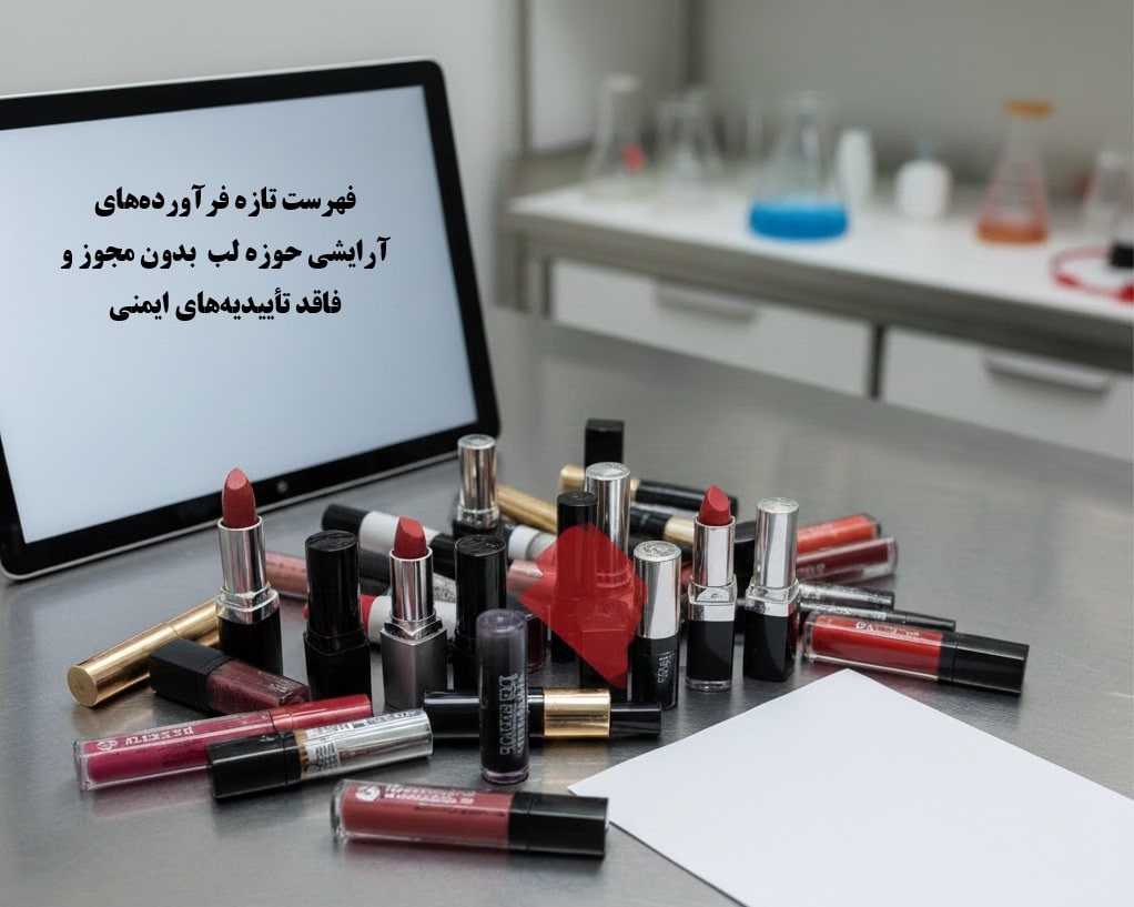 انتشار لیست جدید محصولات آرایشی لب فاقد مجوز