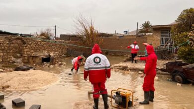 امدادرسانی هلال‌احمر فارس به بیش از ۶ هزار حادثه‌دیده در پی بارش‌های اخیر