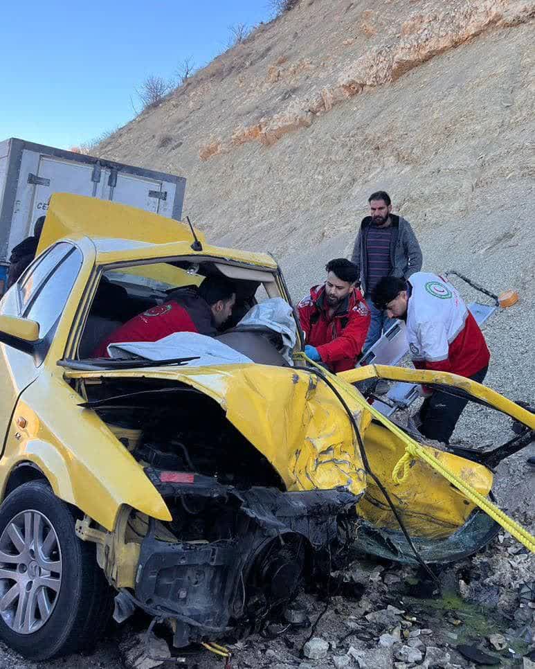 تصادف دو خودرو در جاده سپیدان – یاسوج ۳ مصدوم برجای گذاشت