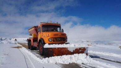 برف‌روبی بیش از ۱۱ هزار کیلومتر در محورهای فارس با تلاش راهداران