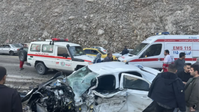 شش کشته و مجروح در تصادف تارا با پژو ۴۰۵ در محور بابامیدان – یاسوج