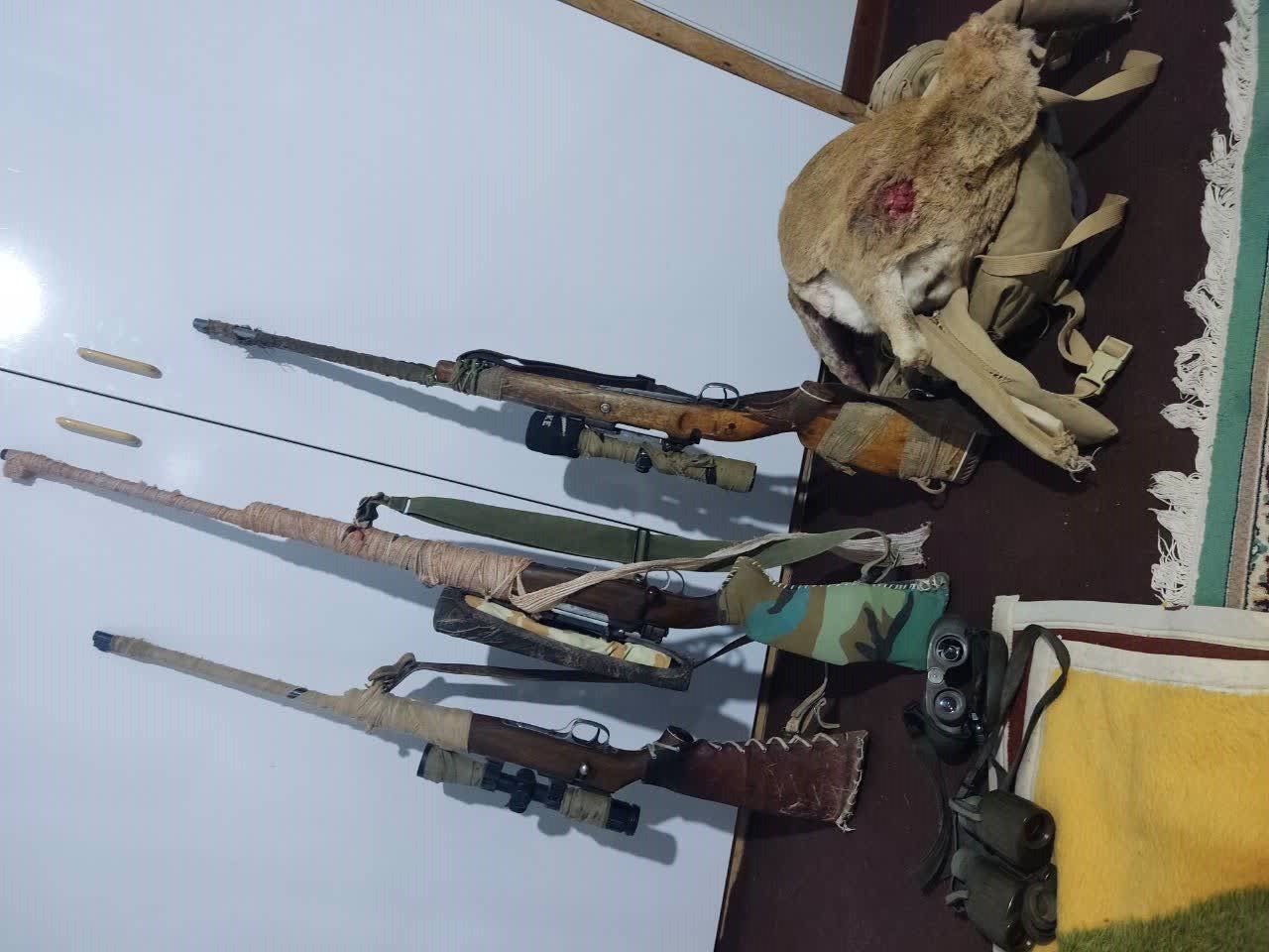 کشف سه قبضه اسلحه و گوشت شکار در پارک ملی بختگان/شکارچیان متواری شدند