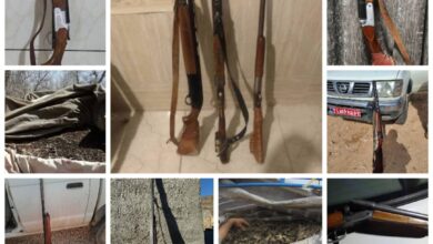 کشف سلاح غیرمجاز و خلع ید ۳۳۸ متر از اراضی مله‌گاله توسط محیط‌زیست شیراز