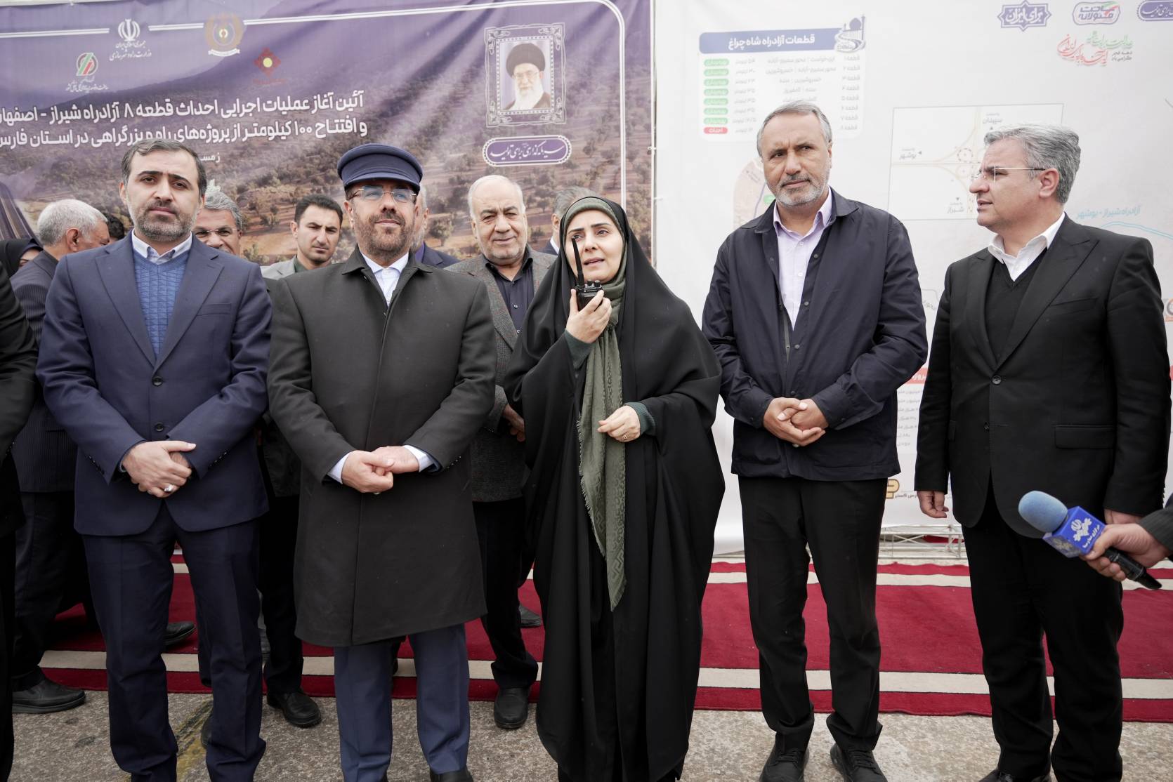 افتتاح و آغاز عملیات اجرایی ۹۹ پروژه راهداری استان فارس با حضور وزیر راه و شهرسازی