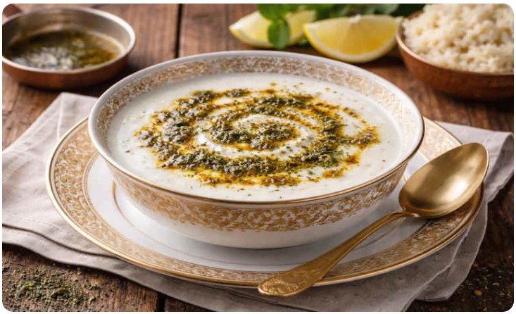 طرز تهیه سوپ دوغ ترکیه‌ای (یایلا چورباسی)؛ خوشمزه و مجلسی