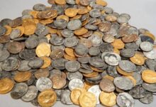 کشف گنجینه سکه‌ های ۲۰۰۰ ساله هنگام جستجوی کلید گمشده تراکتور