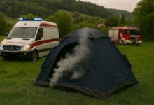 فوت یک شهروند در چادر مسافرتی حوالی روستای بوسخان کازرون