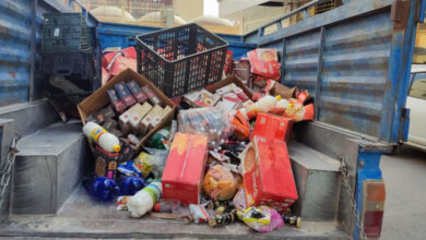 معدوم‌سازی ۲.۵ تُن مواد غذایی فاسد در بیضا و کازرون