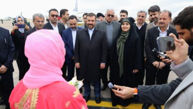 وزیر راه و شهرسازی وارد شیراز شد