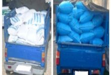 کشف بیش از ۵ تن کود شیمیایی فاقد مجوز از یک وانت در زرقان