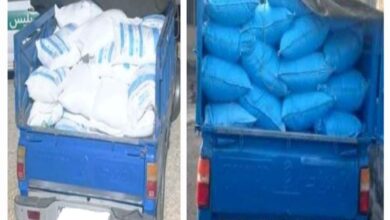 کشف بیش از ۵ تن کود شیمیایی فاقد مجوز از یک وانت در زرقان