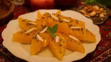 طرز تهیه مسقطی زعفرانی خوشمزه‌ و مجلسی در ۷ مرحله