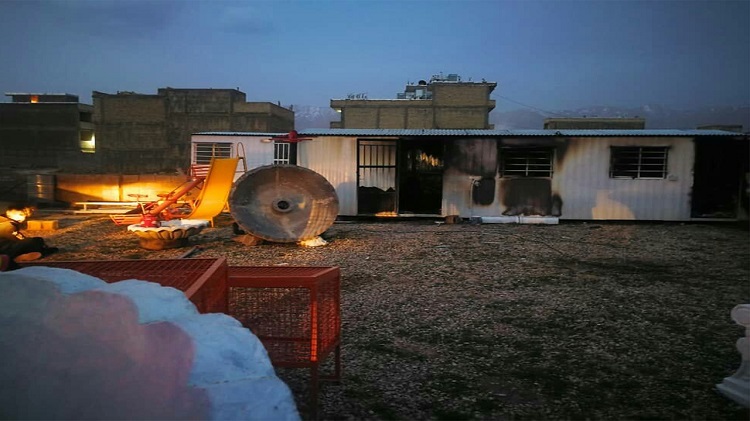مرگ مرد جوان در میان شعله های آتش در گویم شیراز