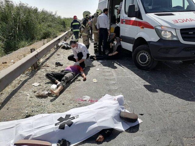 ناتوانی راننده در جاده گچساران به شیراز خون به پا کرد